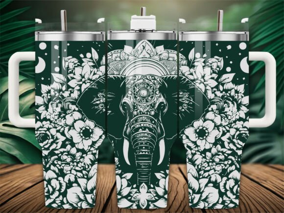 Boho Elephant Moon