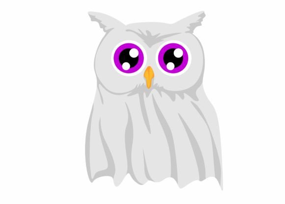 Cute Ghost Owl Svg, Halloween Svg