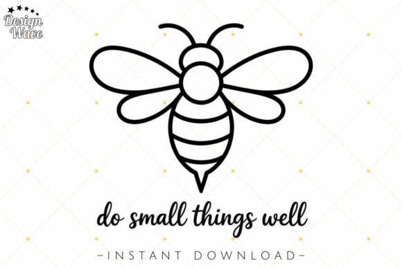 Do Small Things Minimal Flower SVG PNG