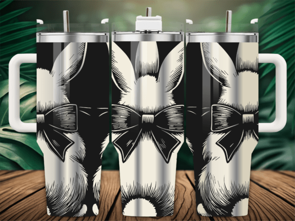 Easter Bunny Bow Tumbler