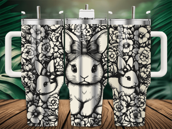 Floral Bunny Floral Bow