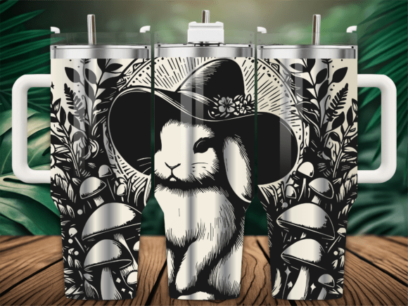Floral Easter Bunny Witch