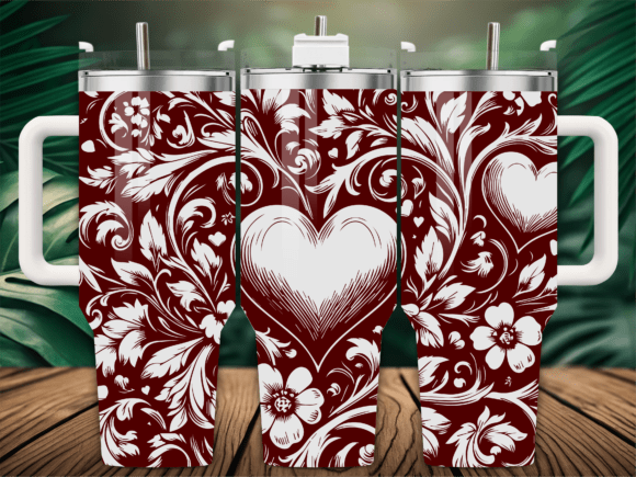 Floral Heart Trees