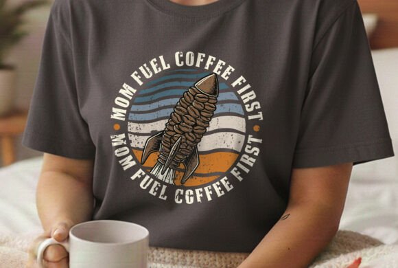 Mom Fuel Coffee Lover Mom Life Svg Tee