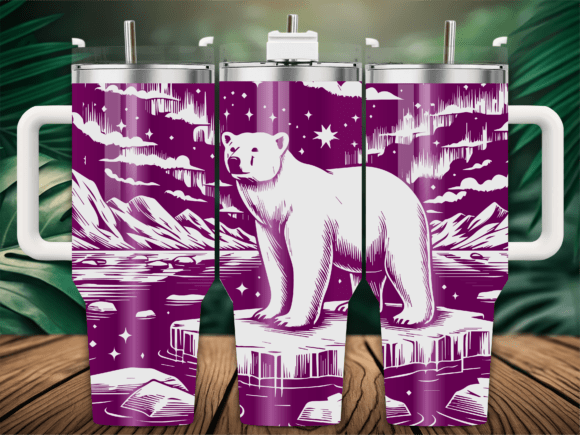Northern Lights Polar Bear