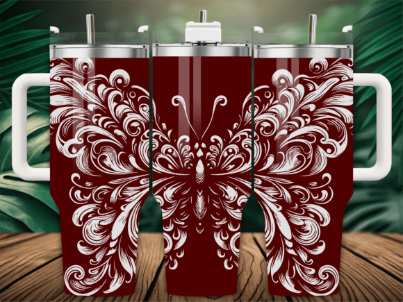 Rustic Floral Butterfly