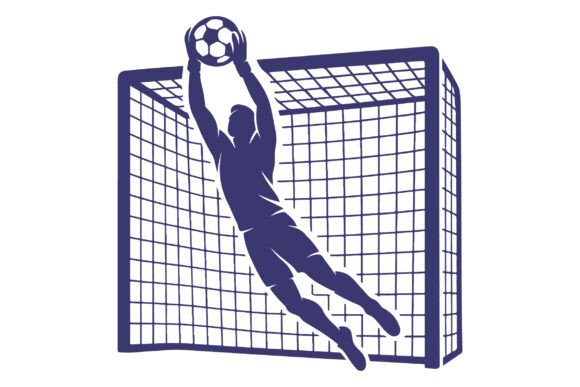Soccer Goalkeeper Catching Ball Vector