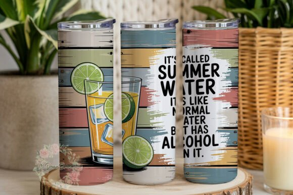 Summer Water Drink Quote 20oz Tumbler