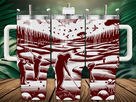 Vintage Golf Landscape